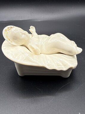 Lenox Vintage Jewels Nativity Baby Jesus Figurine Porcelain Discontinued No Box